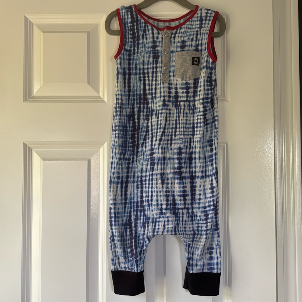 RAGS 3/4T Tie Dye Romper